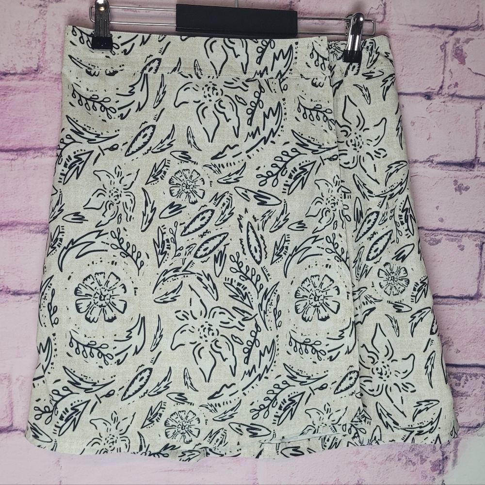 RIPSKIRT HAWAII FLORAL RUSTICA WRAP SKIRT WOMENS SMALL